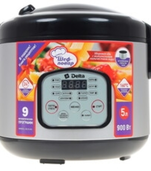 Мультиварка Delta DL-6517 черный