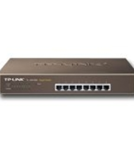 Коммутатор TP-LINK SMB TL-SG1008 8-port Gigabit Switch, 1U rack-mountable steel case