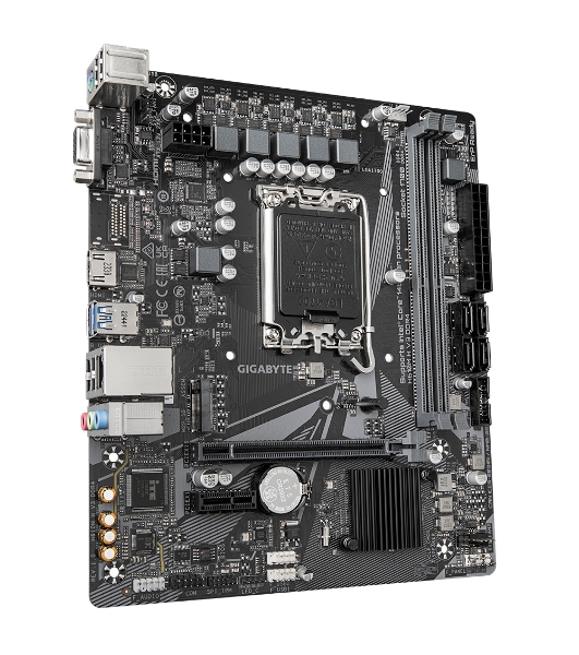 Материнская плата Gigabyte H610M H V3 DDR4, LGA 1700, Intel H610, 2xDDR4, 4xSATA, 1xM.2, 1xPCIe 4.0 x16, 1xPCIe x1, 1xHDMI, 1x 1Gb LAN, 2xUSB-A 3.2 Gen 1, 4xUSB-A 2.0, 3x 3.5 мм, 7.1, mATX
