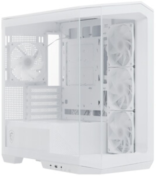 Компьютерный корпус MSI MAG Pano M100R PZ White , Micro-ATX, 1xUSB 3.2 Gen 1, 1xUSB 3.2 Gen2 Type-C, 4x120мм ARGB Fan, ARGB+PWM Control Board, TG, WHITE