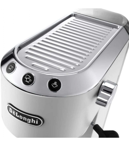Кофеварка эспрессо DeLonghi EC685.W белый, исп. кофе - молотый/чалды, 1.1 л, 1350 Вт, 15 бар