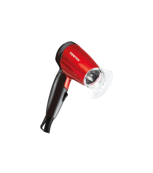 Фен Centek CT-2230 RBL красный/черный, 1200 Вт, компактный