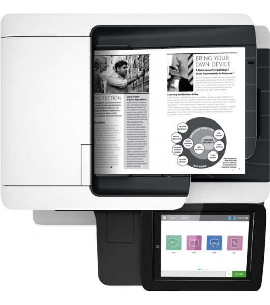 МФУ лазерное HP LaserJet Enterprise M528dn (1PV64A #B19), A4, ч/б, печ. до 43 стр/мин., скан. до 43 стр/мин. (ч/б) 38 стр/мин. (цвет), 1200 x 1200 dpi (печать) 600x600dpi (сканер), USB, RJ-45, Air Print, Mopria