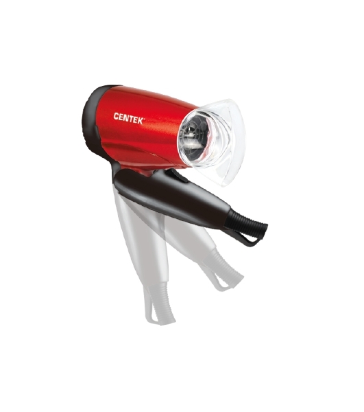 Фен Centek CT-2230 RBL красный/черный, 1200 Вт, компактный