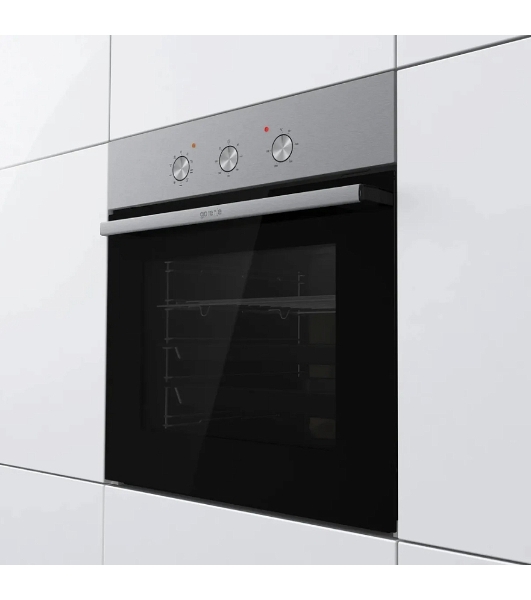 Встраиваемый духовой шкаф электрический Gorenje BO6727E03NX, черный/серебристый