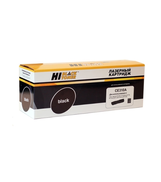 Расходные материалы Hi-Black CE310A Картридж Hi-Black для HP CLJ CP1025/CP1025nw/Canon LBP-7010C/7018C, Bk 1.2K с чипом      