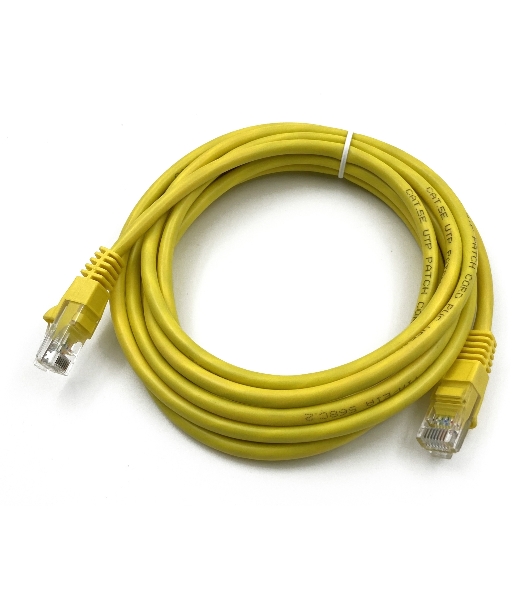 Патч-корд Buro UTP cat5E 3м желтый RJ-45 (m)-RJ-45 (m)
