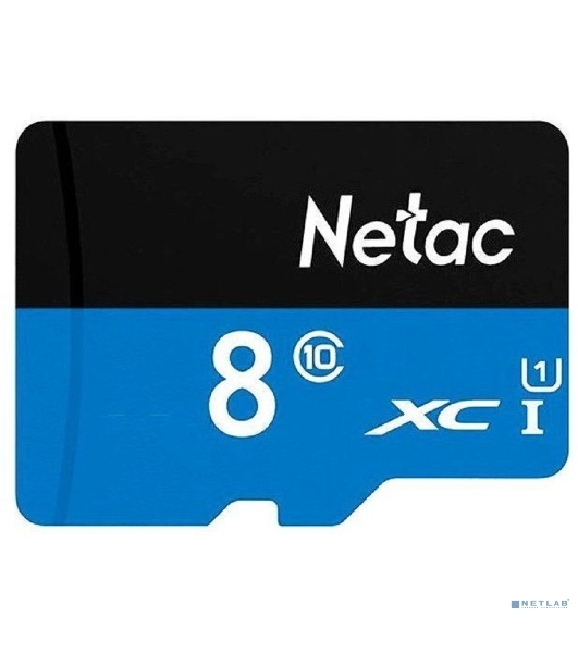 Флеш карта microSDHC 8Gb Netac P500 NT02P500STN-008G-S (без SD адаптера) 80Mb/s