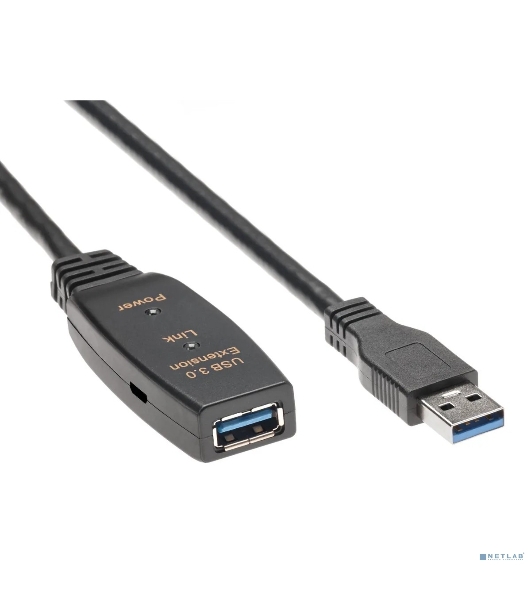 Кабель-адаптер USB3.0-repeater, удлинительный активный Am-->Af 15м QUST/qust