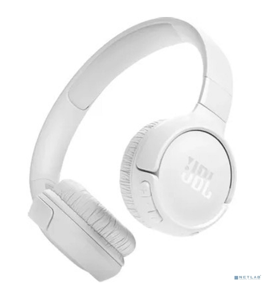 Беспроводные наушники JBL Tune 520BT белый, накладные, Bluetooth, быстрая зарядка, складная конструкция