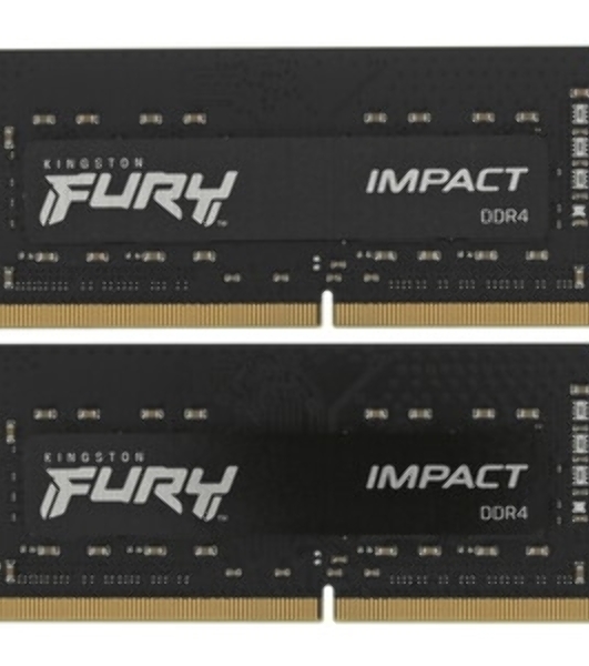 Оперативная память Kingston Fury Impact, DDR4, 32GB (1x32GB), 3200MHz, CL20, SO-DIMM