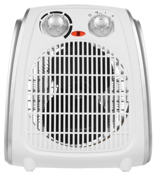 Тепловентилятор Maxwell MW-3458 (W), белый, 1000/2000 Вт, 20 м2, термостат