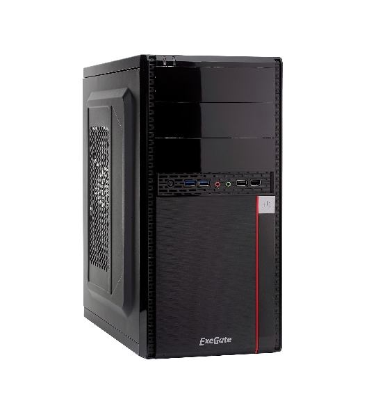 Корпус ExeGate MA-371X-UN500, Mini-Tower, чёрный, БП 500 Вт