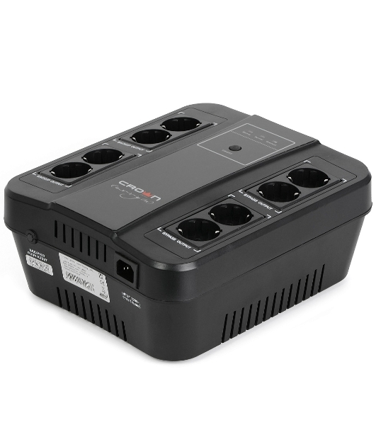 Источник бесперебойного питания Crown CMUS-295 EURO SMART/1000 ВА/600 Вт/8 х CEE 7 (евророзетка)