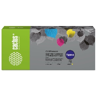 Картридж струйный Cactus CS-EPT694400 (T6944) желтый (675 мл) для Epson SureColor SC-T3000/T3070/T3200/T5000/5200