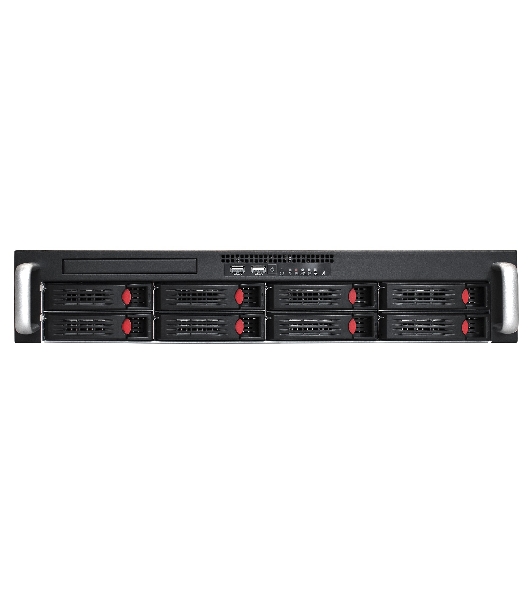 Серверный корпус ExeGate Pro EX293178RUS 2U550-HS08 RM 19', высота 2U, глубина 550, БП 1U-900ADS, 8xHotSwap, USB