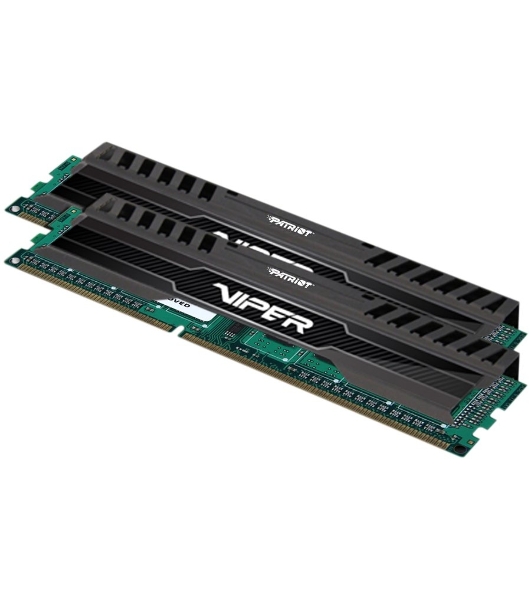 Оперативная память Patriot Viper 3, DDR3, 8GB (2x4 GB), 1600 MHz, CL9, DIMM, радиатор, черный