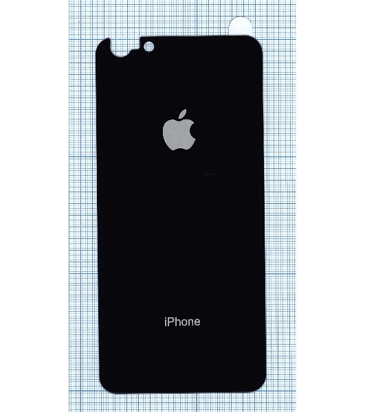 Защитное заднее стекло для iPhone 6/6S Plus черный