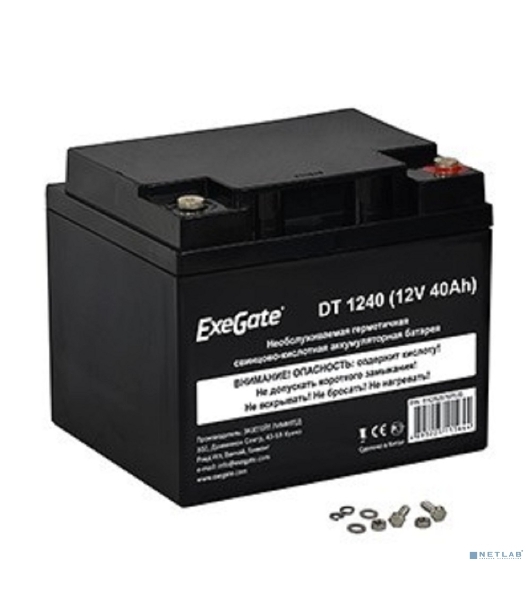 Батарея ExeGate DT 1240 (12V 40Ah), клеммы под болт М6