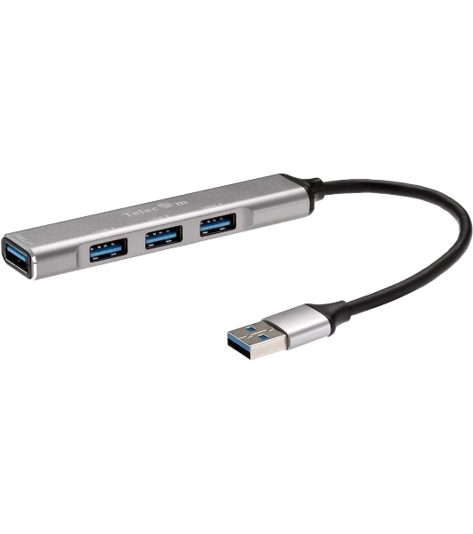 Переходник USB 3.0 -->USB3.0+3 USB2.0, Aluminum Shell, 0.2м Telecom TA308U
