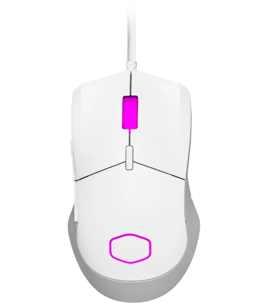 Мышь проводная Cooler Master MM-310-WWOL1 белый, 12000 dpi, USB Type-A, кнопки - 6