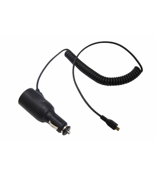Автозарядка с индикатором Rexant microUSB (АЗУ) (5 V, 2000 mA) шнур спираль до 2 м