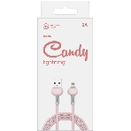Кабель Redline Candy УТ000021991 Lightning (m) USB A(m) 1м розовый, фото2