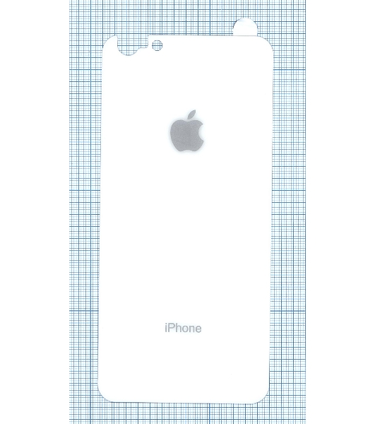 Защитное заднее стекло для iPhone 6/6S Plus белый