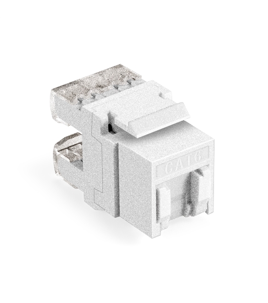 Модуль-вставка Keystone Jack RJ-45 ExeGate KJ-8P8C-U-C6-180SH-Dual (Кат.6, неэкранированная, 180 градусов, со шторками, IDC Krone/110)