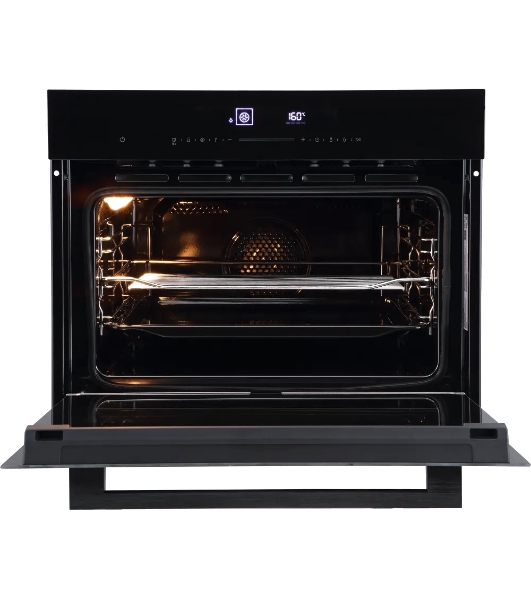 Встраиваемый духовой шкаф Kuppersberg KHT 616 Black компактный, ШхВхГ: 59.5х45.4х56.5 см, 50 л, А+, гидролизная очистка, черный