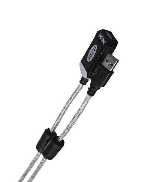 Кабель-адаптер VCOM VUS7049-25M USB2.0-repeater, удлинительный активный Am-->Af 25м