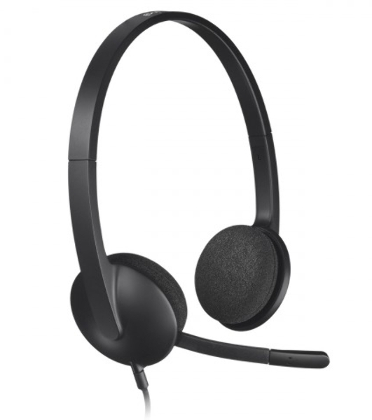 Гарнитура Logitech H340 чёрный, проводная, USB