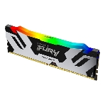 Оперативная память Kingston Fury Renegade, DDR5, 32Gb (1x32Gb), 6400MHz, CL32, DIMM, радиатор, RGB, серебристый/черный, фото 1