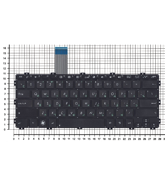 Клавиатура для ноутбука Asus X301 X301A X301K черная