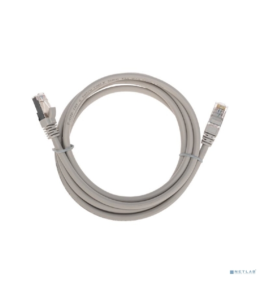 Патч-корд F/UTP Rexant cat.6, RJ45-RJ45, экранированный, 26AWG, LSZH, серый, 2 м