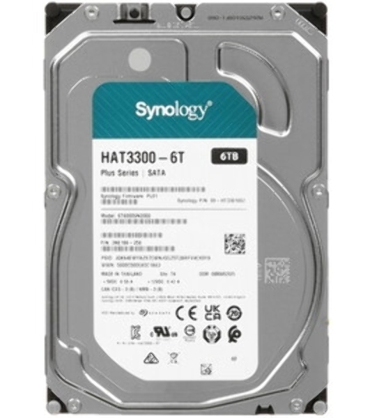 Жесткий диск Synology HAT3300-6T HDD SATA 3,5', 6Tb, 5400 rpm, 256Mb