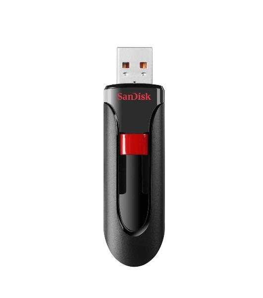 Флешка USB Sandisk 64Gb Cruzer Glide SDCZ60-064G-B35 USB 2.0 черный/красный