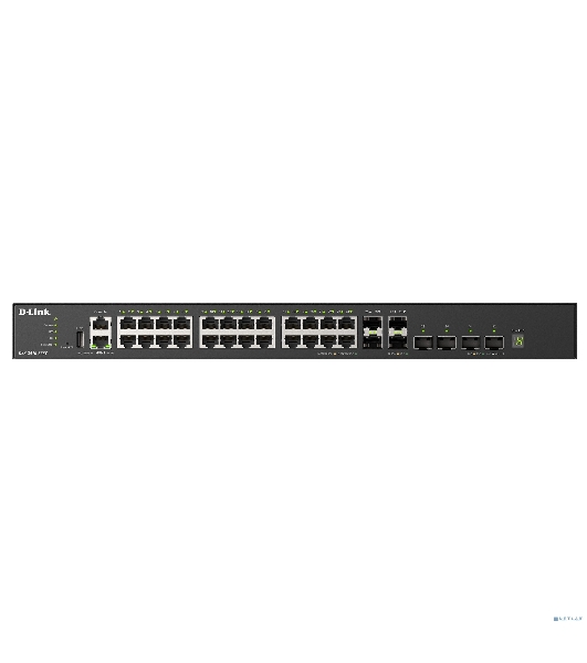 Коммутатор D-Link DXS-3410-32SY/A1A Управляемый L3 стекируемый коммутатор с 28 портами 10Gbase-X SFP+ и 4 портами 25Gbase-X SFP28