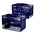 Оптический привод Blu-Ray Asus SBC-06D2X-U/BLK/G/AS черный USB slim внешний RTL, фото 1
