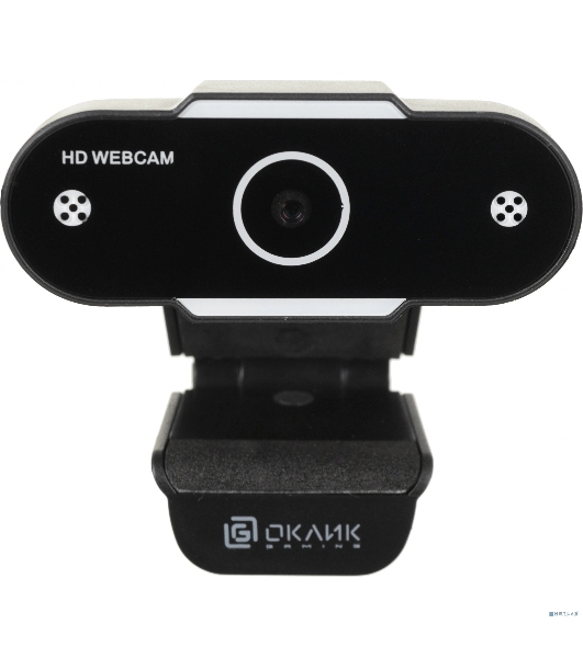 Веб-камера OKLICK OK-C012HD 1280x720, 30 кадр/с, USB Type-A, микрофон, универсальное крепление