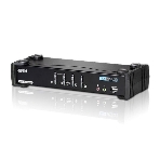 Переключатель KVM ATEN CS1784A-AT-G KVM+Audio+USB 2.0, 1 user USB+DVI => 4 cpu USB+DVI, со шнурами USB 4х1.8м., 2560x1600 60Hz DVI-D Dual Link/2048x, фото 1