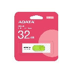 Флешка USB ADATA UV320 (AUV320-32G-RWHGN), 32Gb, USB 3.2, R/W 100/30, белый/зеленый, фото2