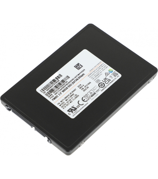 Накопитель SSD Samsung PM893, 960Gb, SATA III, 2.5', R/W 550/520