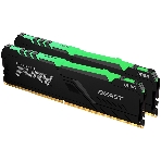 Оперативная память Kingston Fury Beast, DDR4, 32GB (2x16GB), 3200MHz, CL16, DIMM, с радиатором, RGB, черный, фото10