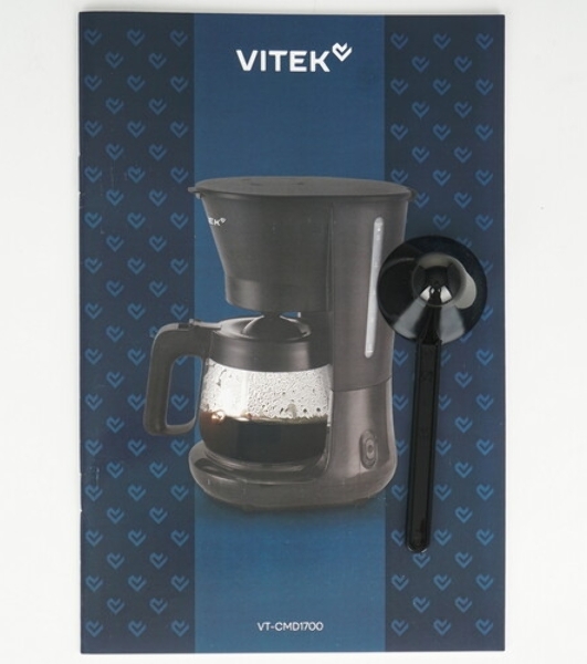 Кофеварка капельная Vitek VT-CMD1700 900Вт черный