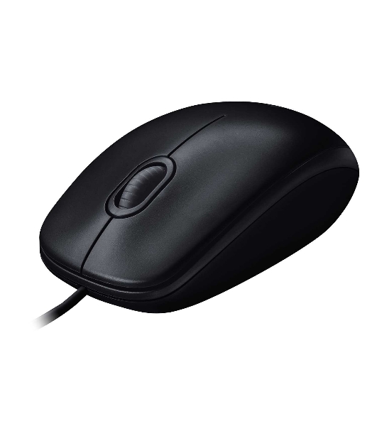 Мышь проводная Logitech M100/100R DARK/GREY (темно-серая/черная), 1000 dpi, USB, кнопки - 3