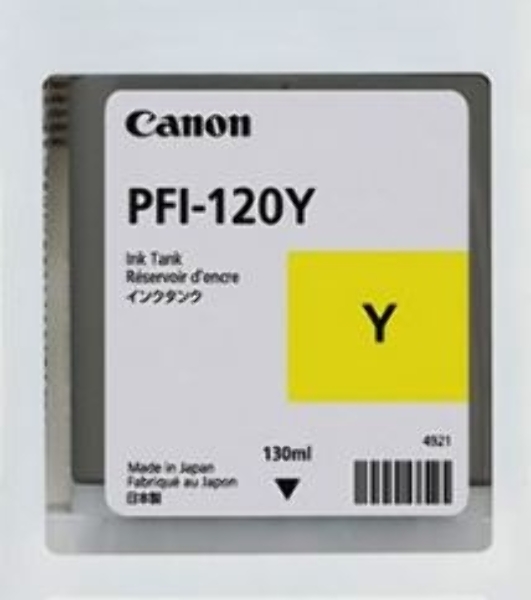 Картридж струйный Canon PFI-120 Y 2888C001 желтый (130мл) для Canon Canon imagePROGRAF TM-200/205