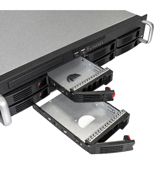 Серверный корпус ExeGate Pro EX293178RUS 2U550-HS08 RM 19', высота 2U, глубина 550, БП 1U-900ADS, 8xHotSwap, USB