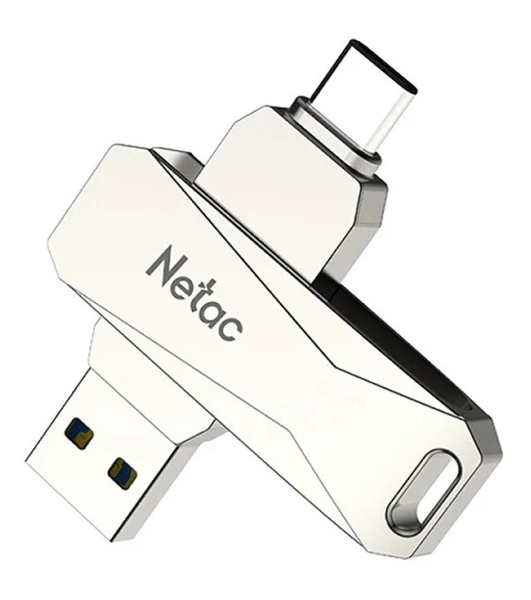 Флешка USB Netac U782C NT03U782C-128G-30PN dual USB 3.0+TypeC 128Gb, retail version