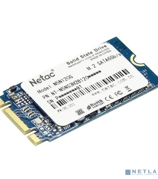 Накопитель SSD Netac N5M, 512Gb, mSATA, R/W 540/490
